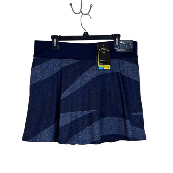 Callaway True Sculpt, Large Peacoat Blue Abstract UPF 50 Opti-Dri Motion Skort - Picture 1 of 8